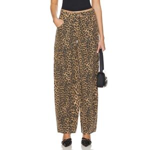 Damson Madder Dion Cargo Jean in Leopard